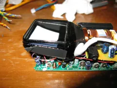 side of crt, with flyback anode