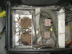 charger and control unit in red car.