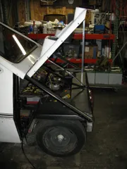 Hood open