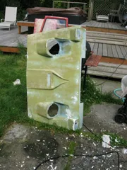Hood post chemical and pressure washer